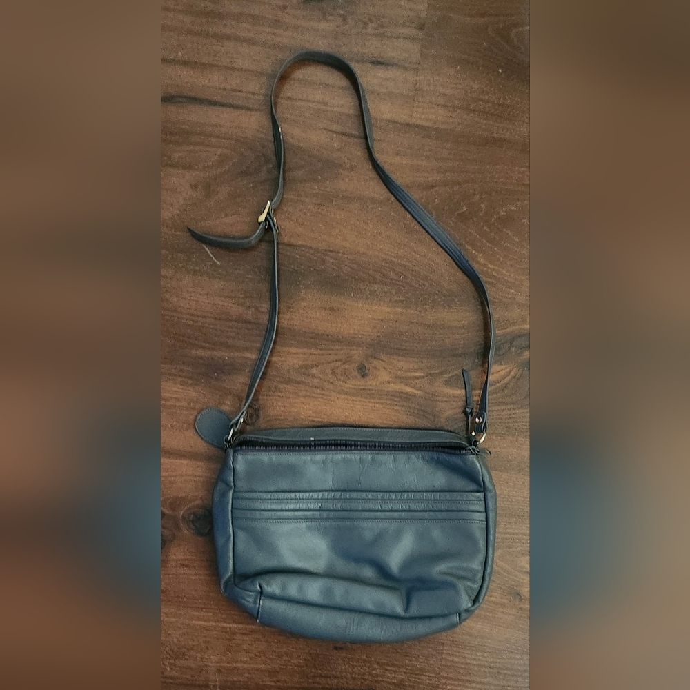 Vintage Glorious Genuine Leather Purse With Adjustable Strap
